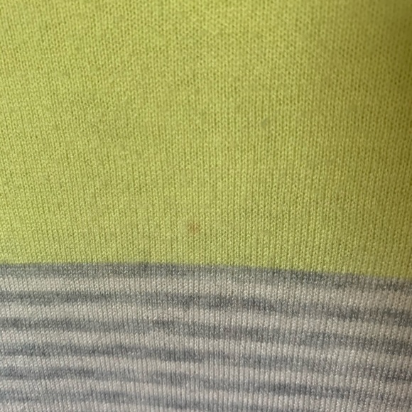 Gap colorblock striped sweater M grey crew neck - Picture 7 of 8